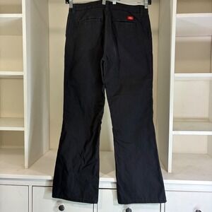 Dickies Crafted for Women Slim Fit Black Work Pants Trousers 10R FP121BK